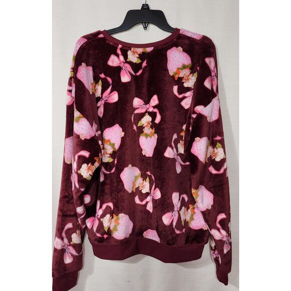 Strawberry shortcake fleece sweatshirt women's size XL - Picture 4 of 6